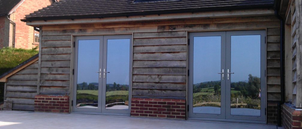 Aluminium French doors Ferndown